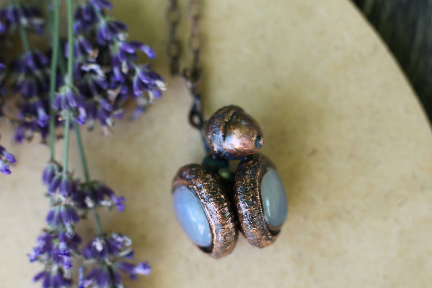 Copper Acorn Pendant