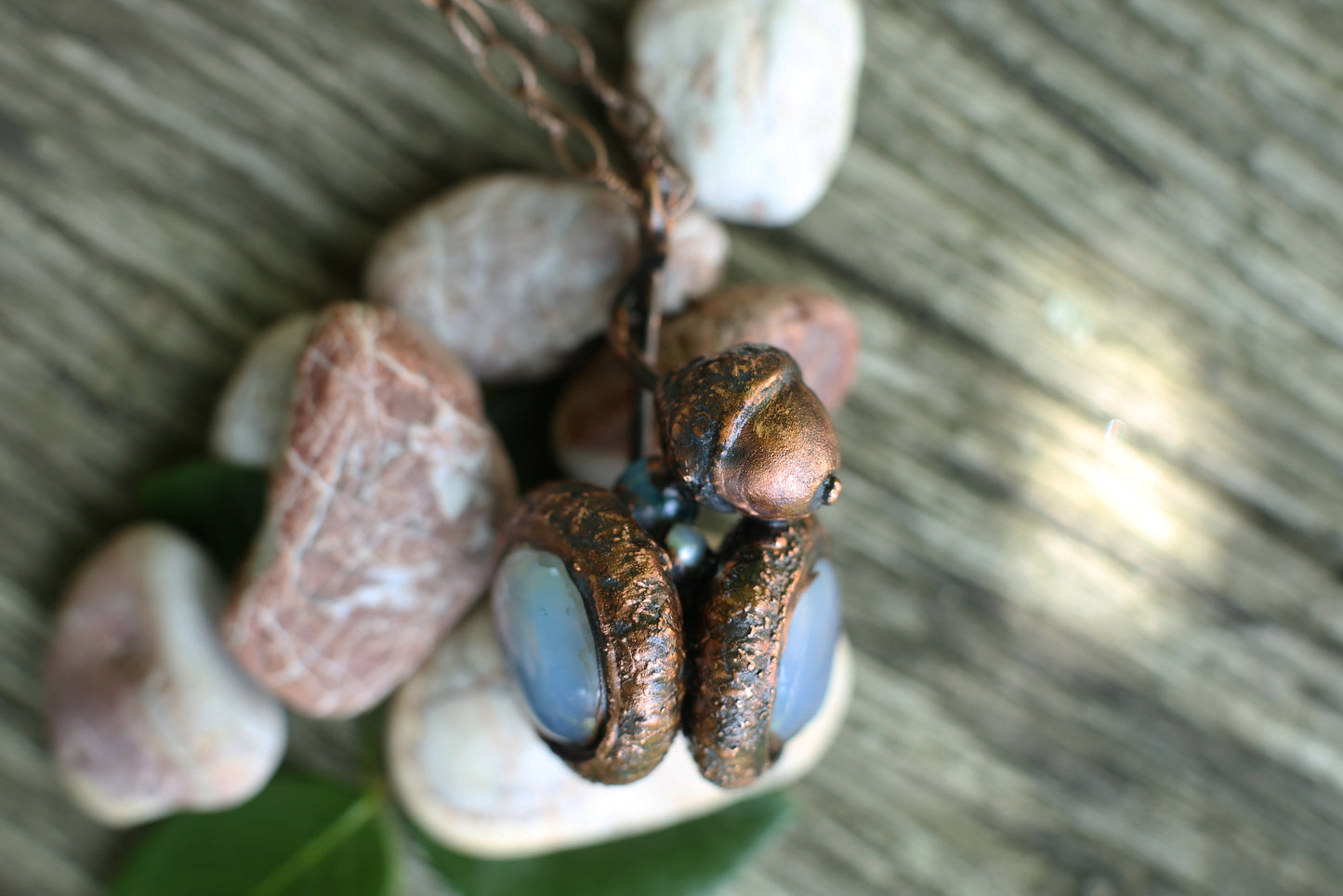 Copper Acorn Pendant