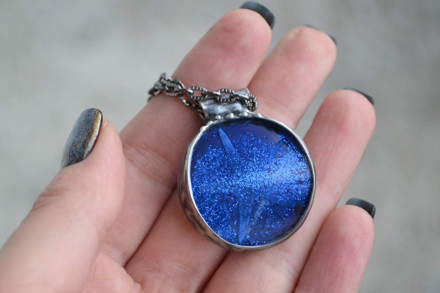 Starfish necklace, Real starfish pendant