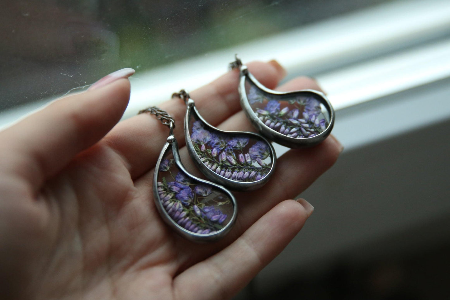 Friendship necklaces for 3, Trio pendants