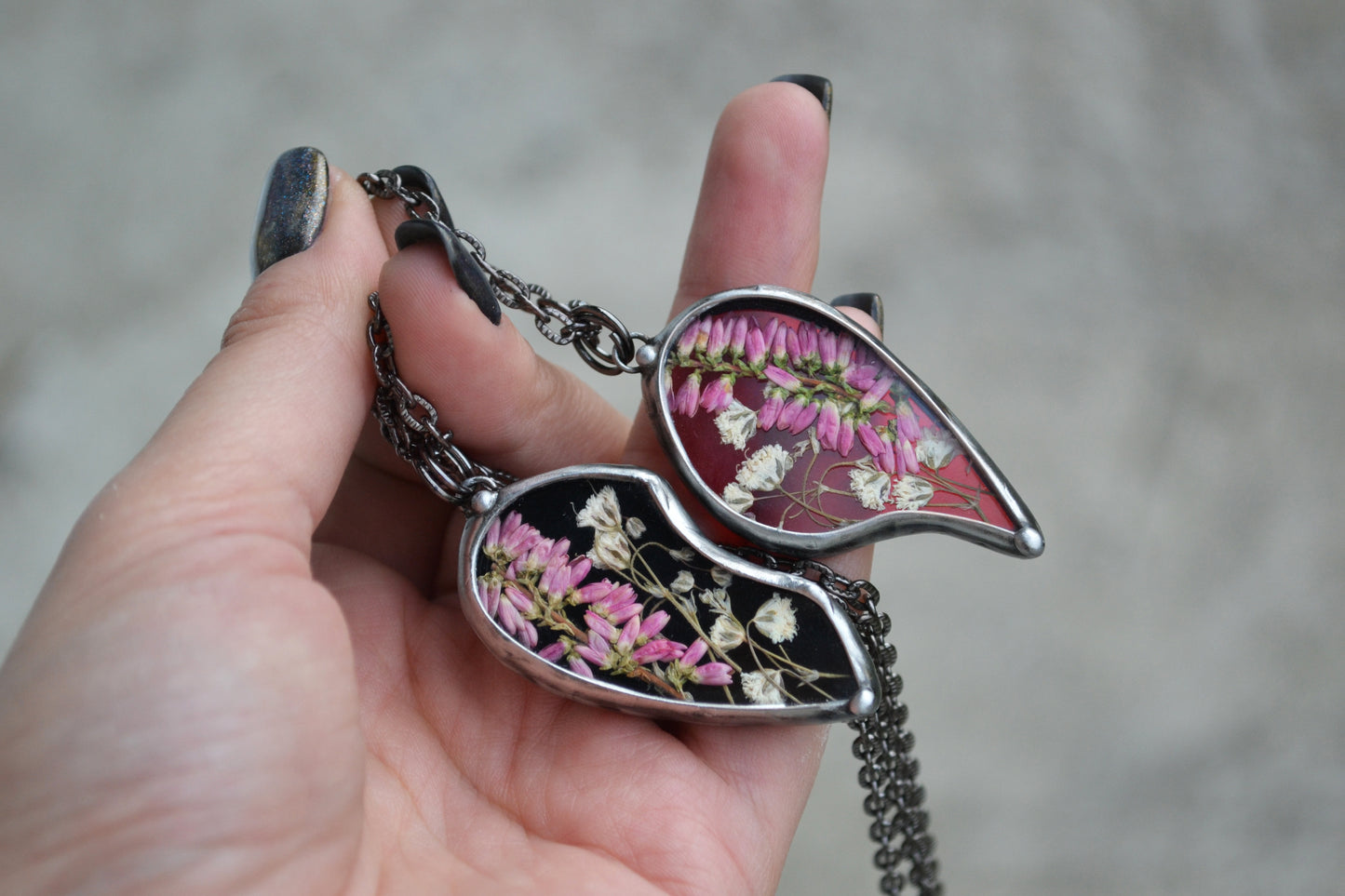 Set of 2 heart necklaces, Best Friend necklaces