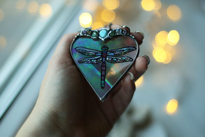 Dragonfly necklace with crystals