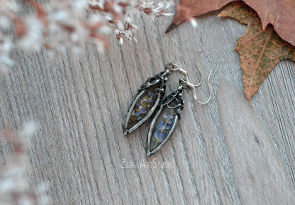 Lavender earrings