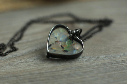 Dandelion wish necklace, Everyday pendant gift
