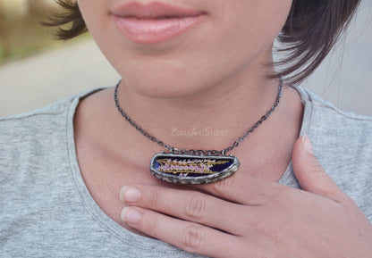Heather choker necklace