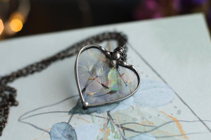 Dandelion wish necklace, Everyday pendant gift