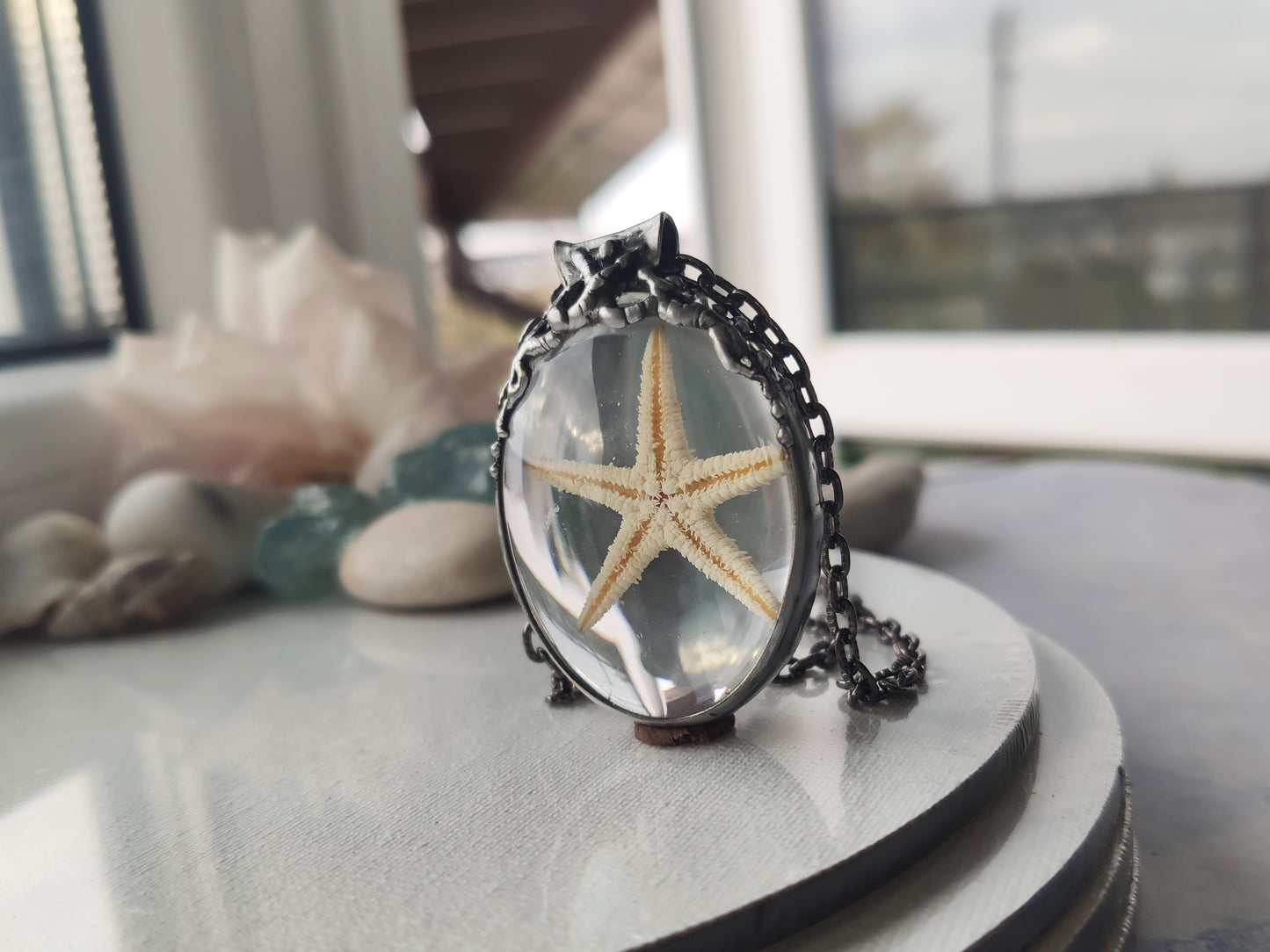 Starfish necklace Ocean necklace, Sea lover gift