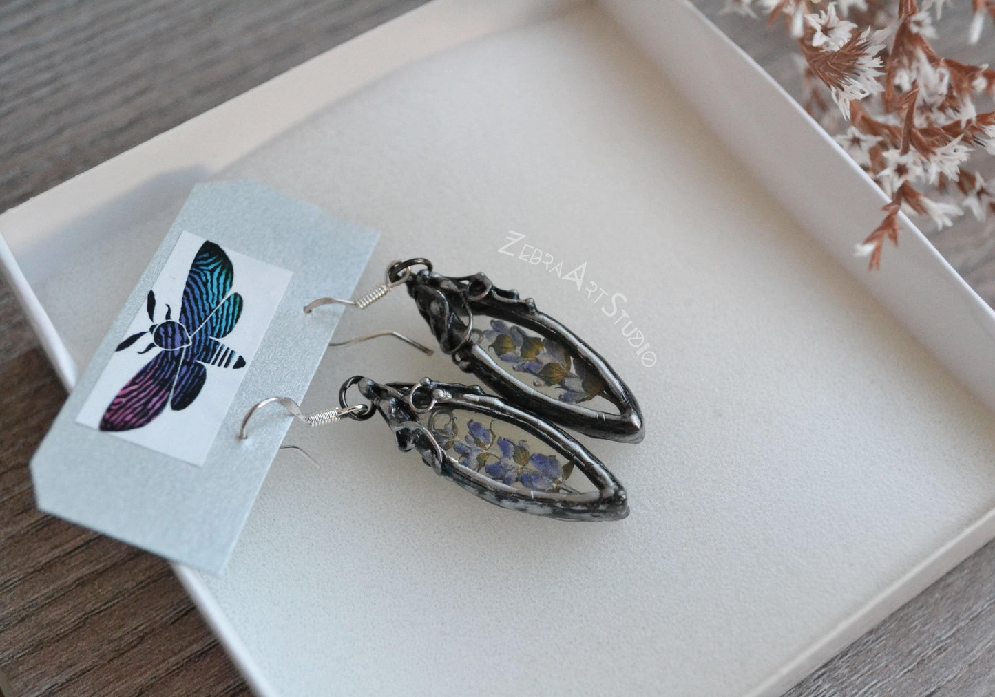Lavender earrings