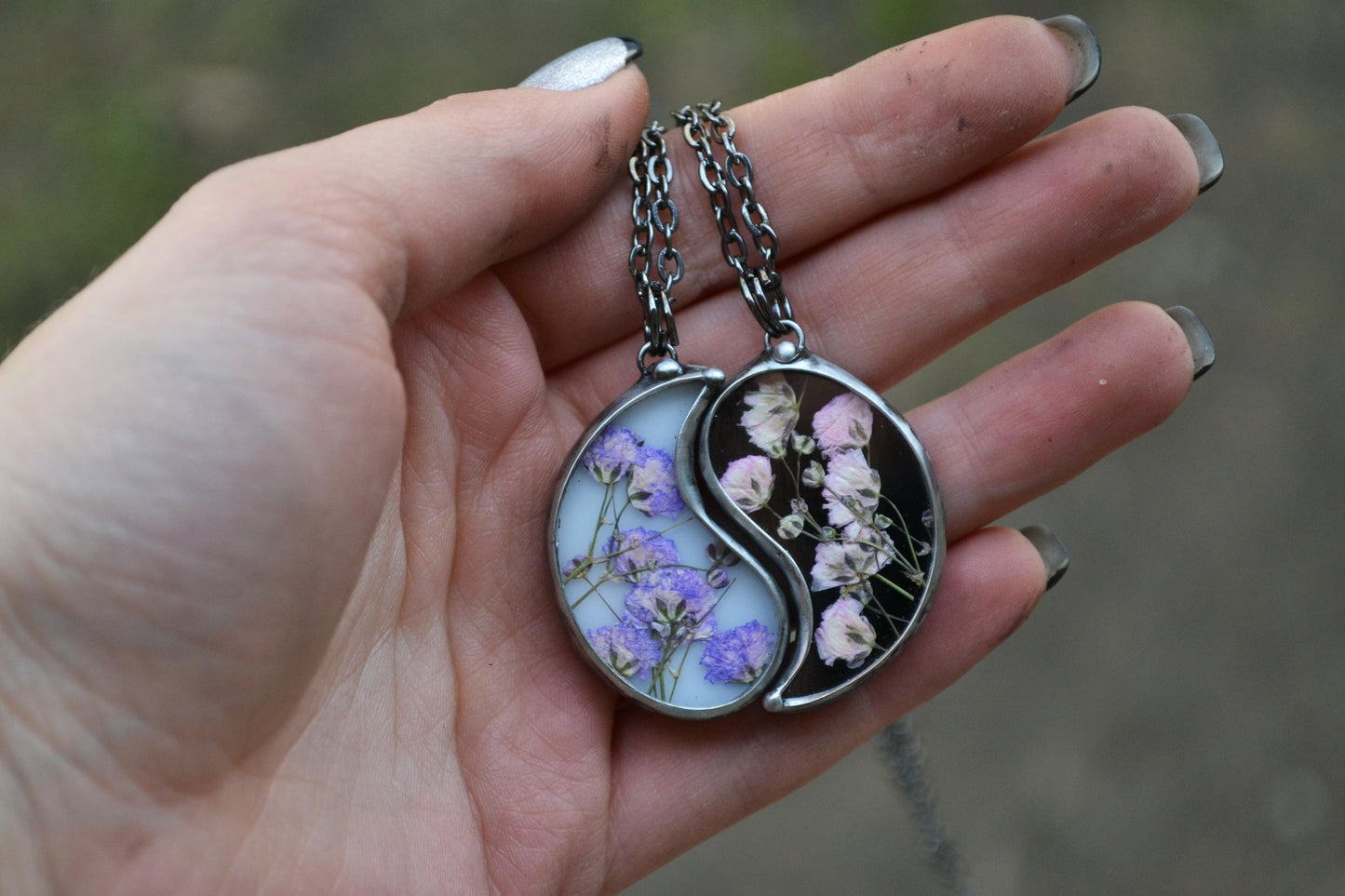 Mother daughter necklace, Friendship necklaces for 2