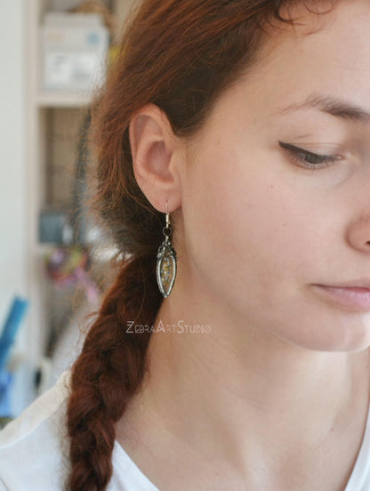 Lavender earrings
