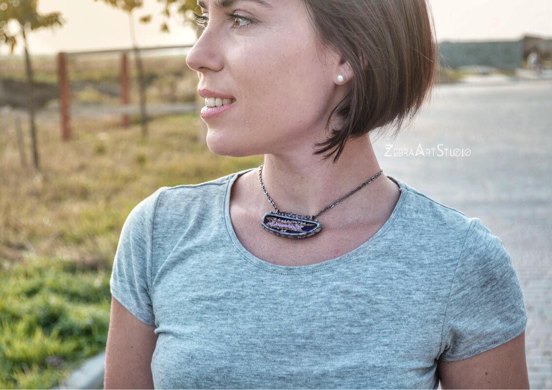 Heather choker necklace
